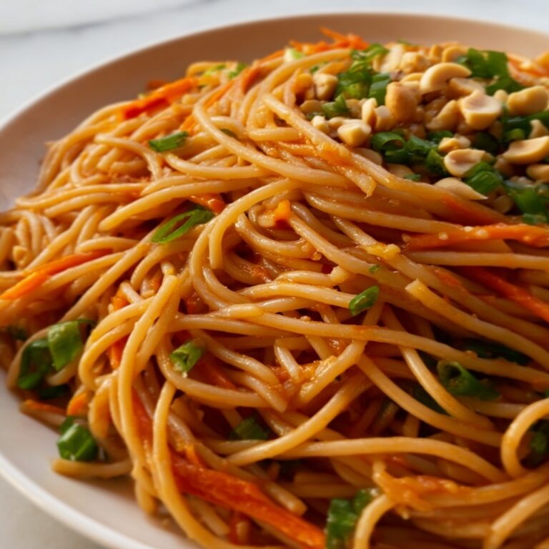 Creamy Peanut Noodles Recipe