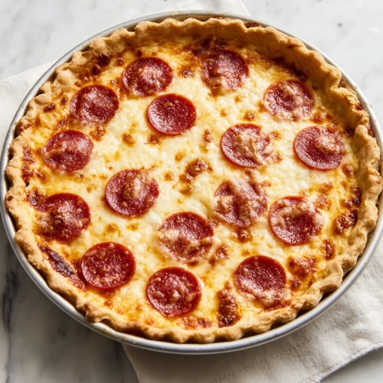 Pepperoni Pizza Quiche Recipe