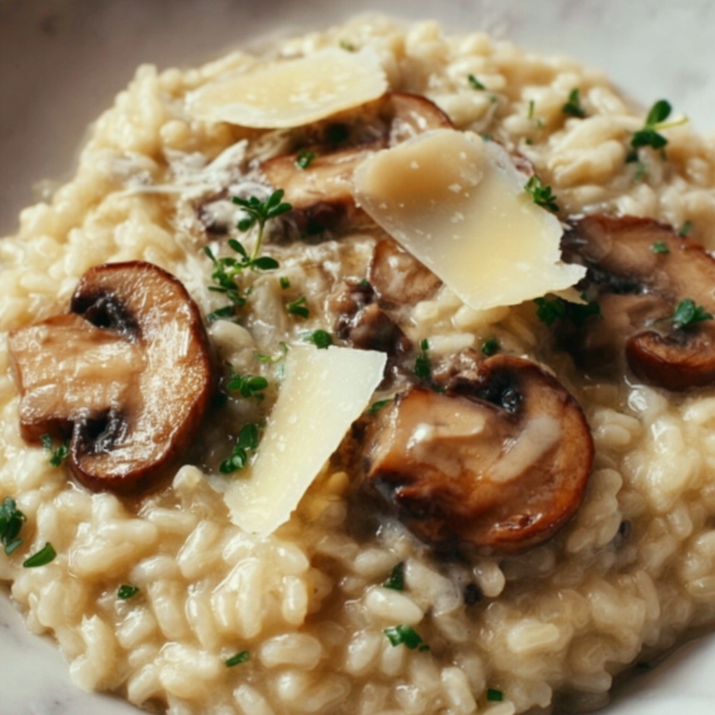 Mushroom and Chestnut Risotto Recipe - Recipe Image