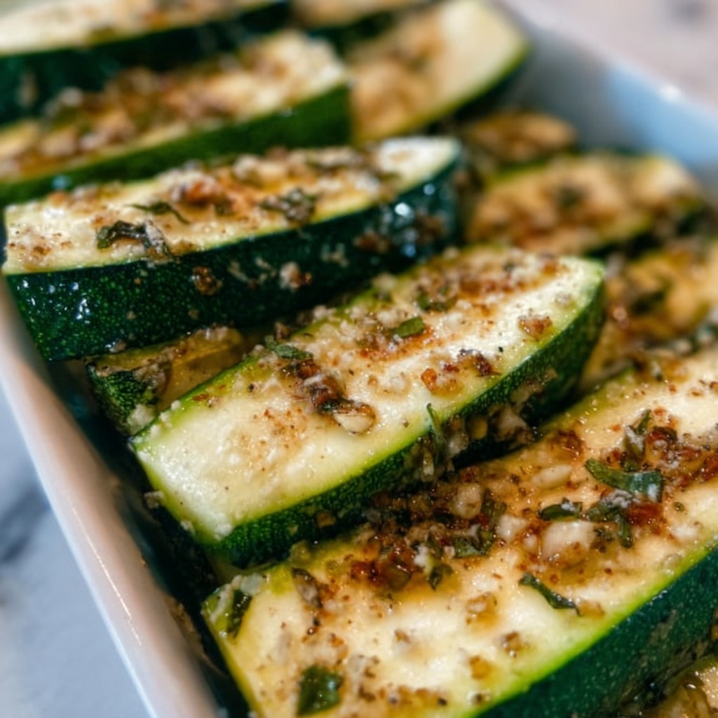 Roasted Garlic and Herb Zucchini Recipe - Recipe Image