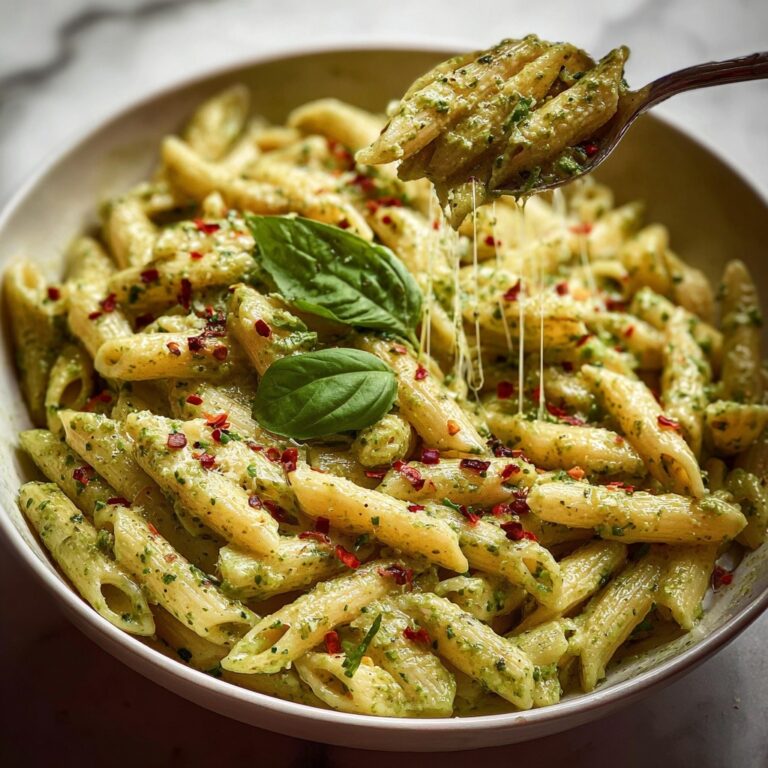 One Pot Creamy Pesto Pasta Recipe