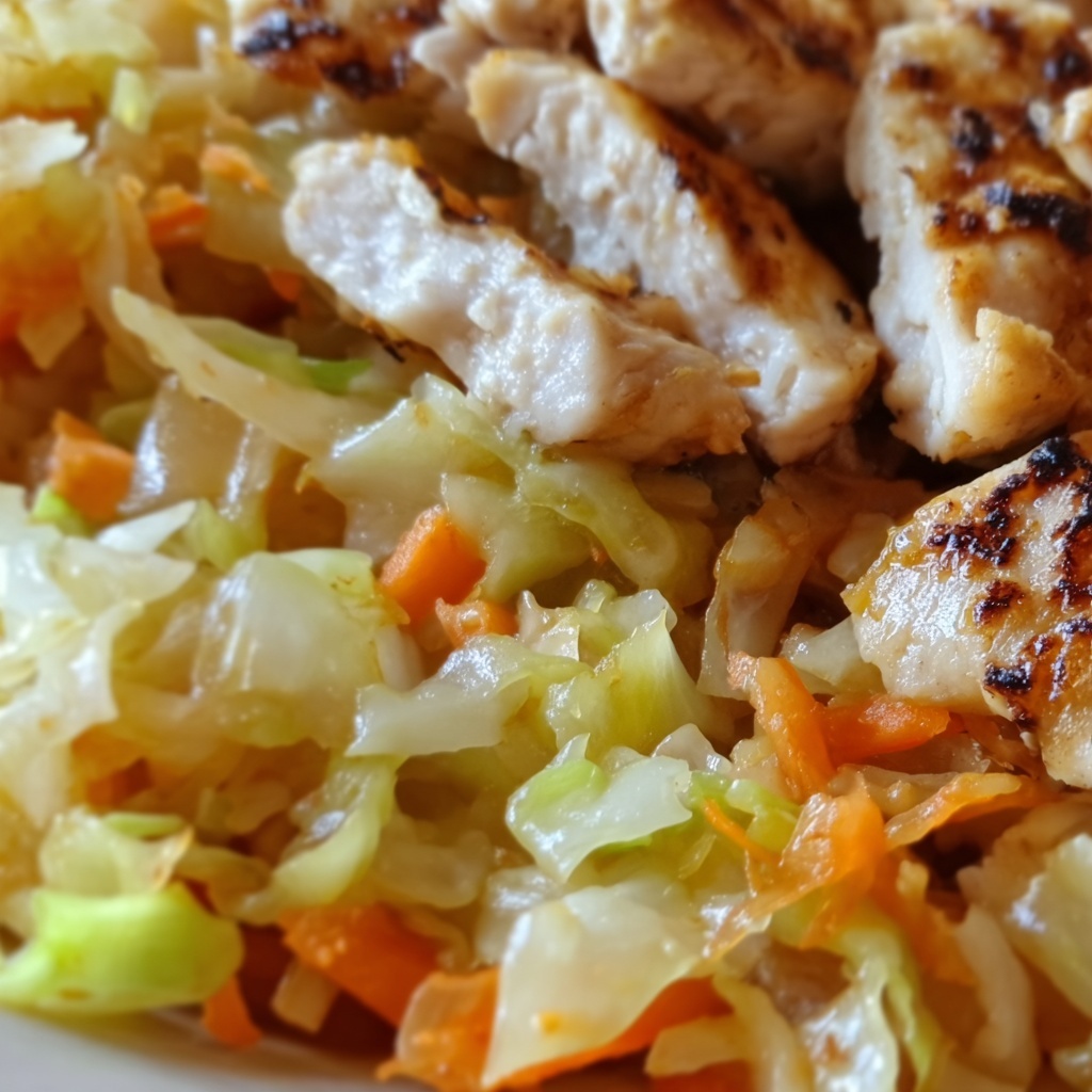Sautéed Chicken and Cabbage Stir-Fry Recipe - Recipe Image