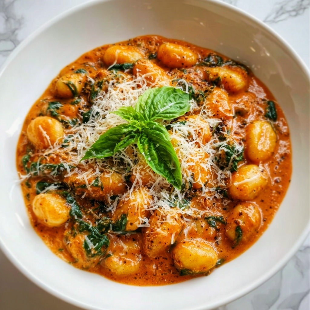 One-Pan Creamy Sausage Gnocchi Recipe - Recipe Image