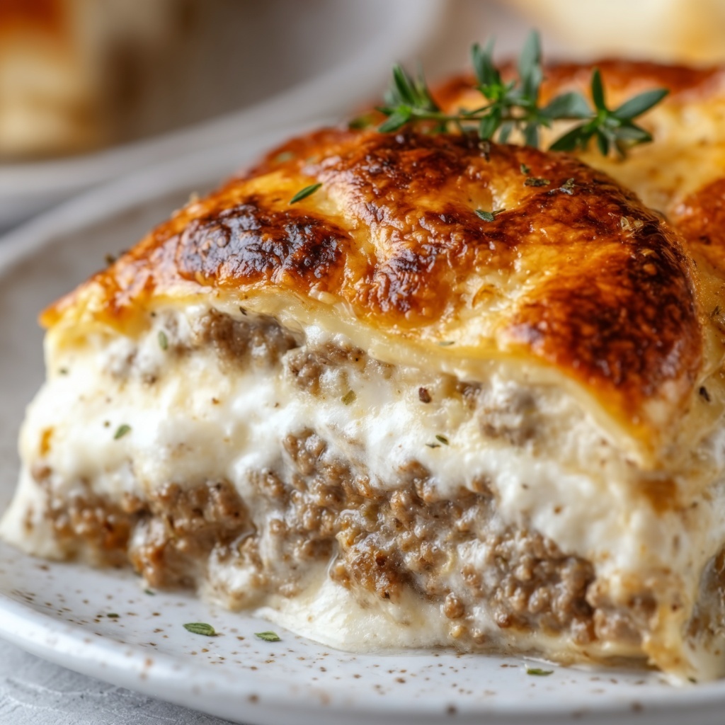 Sausage Cream Cheese Casserole Recipe - Recipe Image