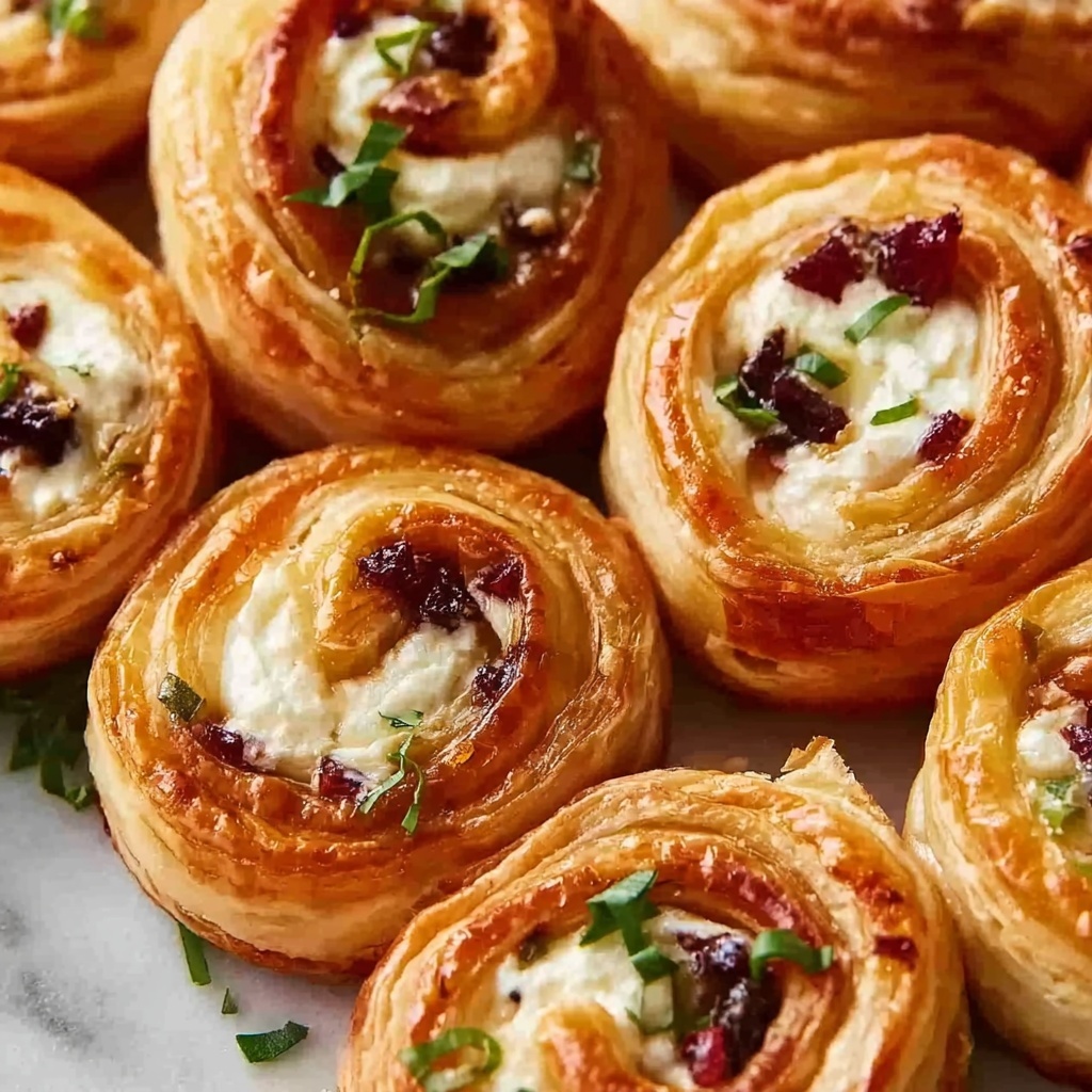 Festive Cranberry Feta Pinwheels Recipe - Recipe Image