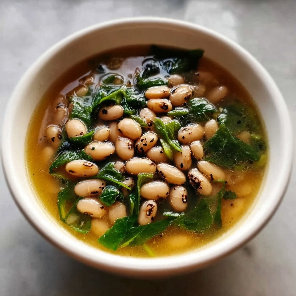 Black-Eyed Peas with Greens Recipe - Recipe Image