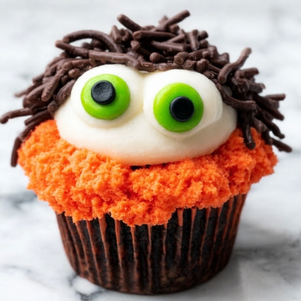 Stamped Halloween Cupcakes – A Spooky Treat with Four Fun Designs Recipe - Recipe Image