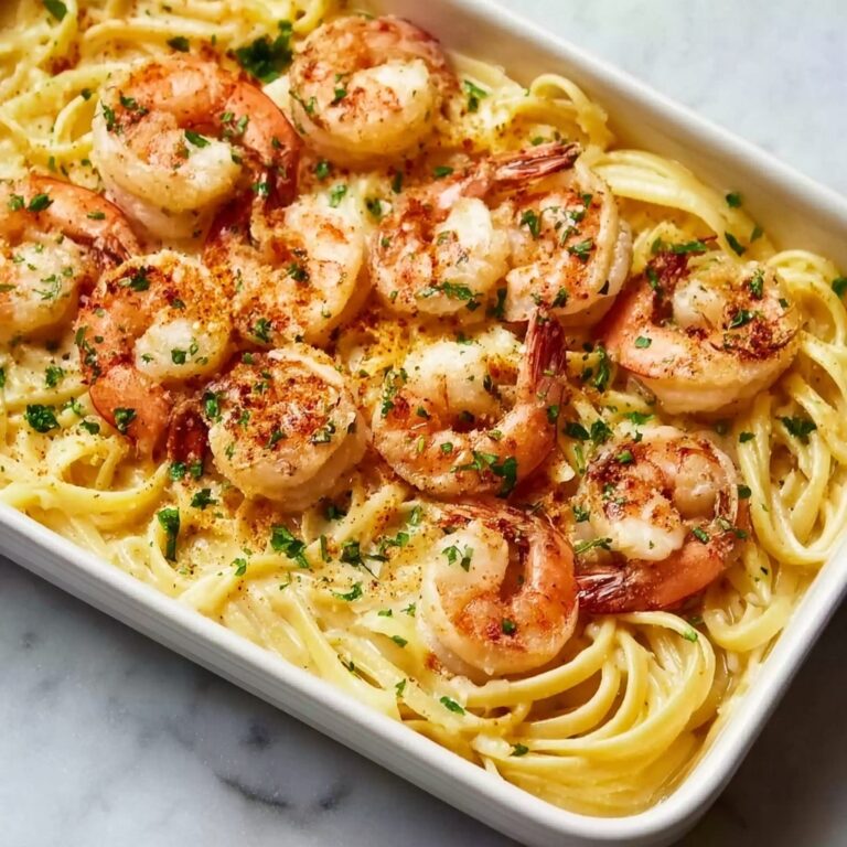 Baked Shrimp Scampi with Garlic, Lemon, and Parmesan Recipe