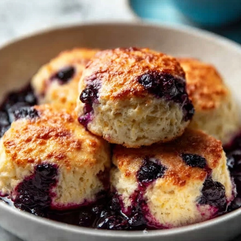 Blueberry Butter Swim Biscuits Recipe - Recipe Image