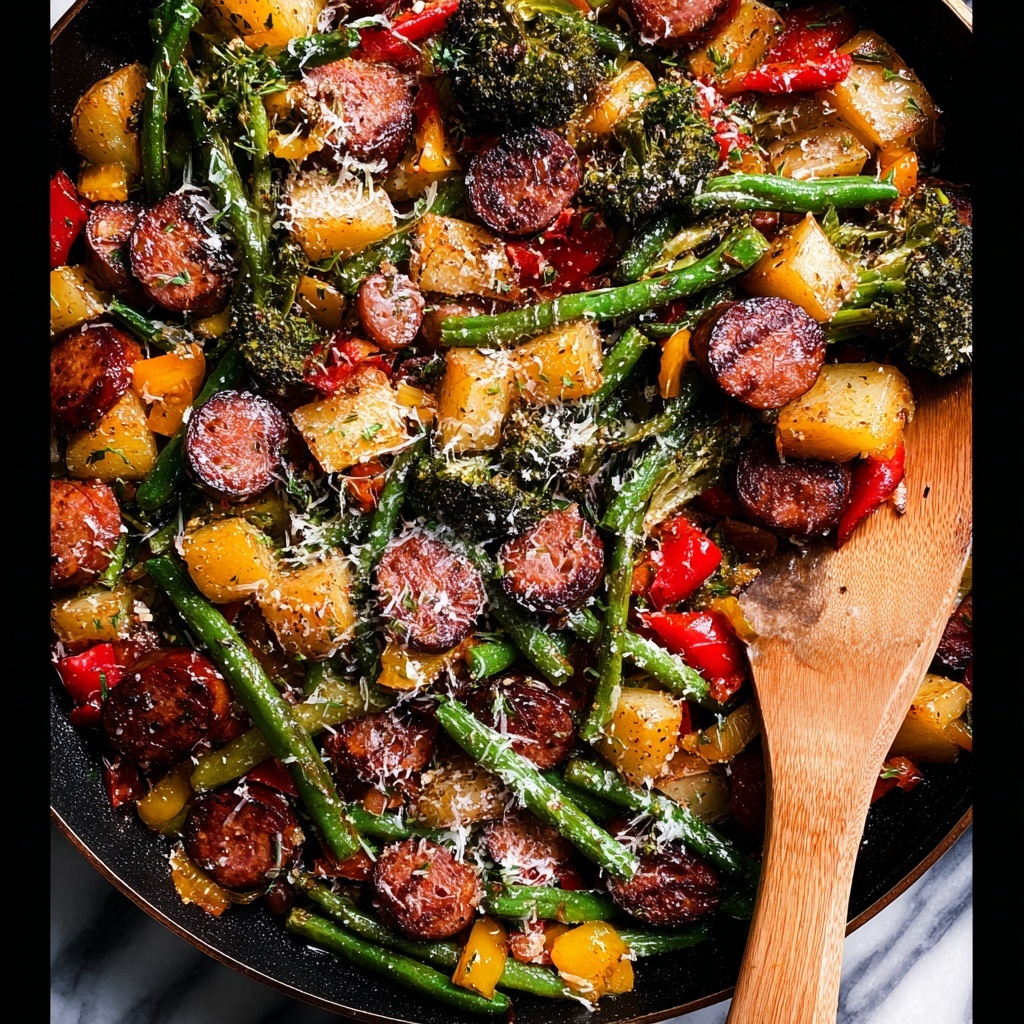 Sheet Pan Sausage and Veggies Recipe - Recipe Image