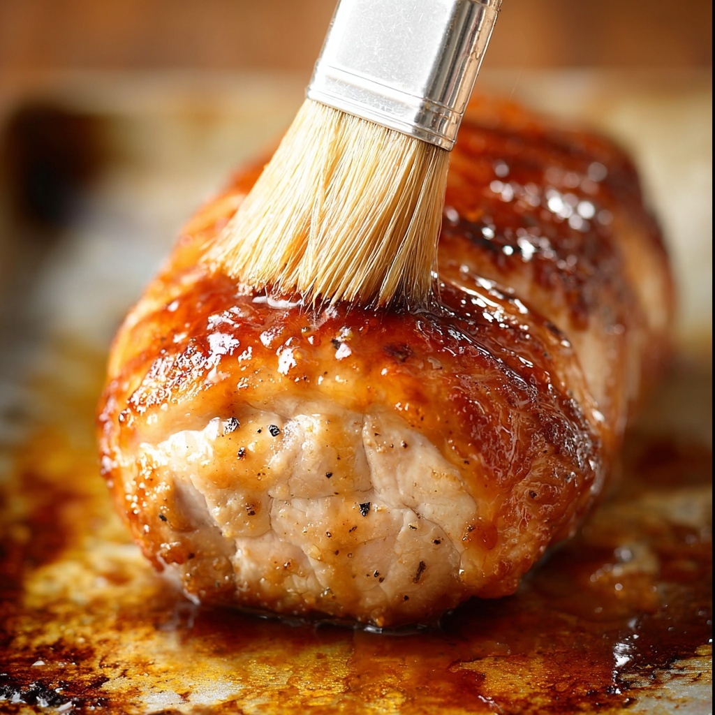 Bacon-Wrapped Pork Loin with Pepper Jelly Glaze Recipe - Recipe Image