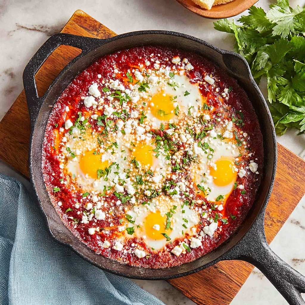 Shakshuka with Chickpeas and Feta Recipe - Recipe Image
