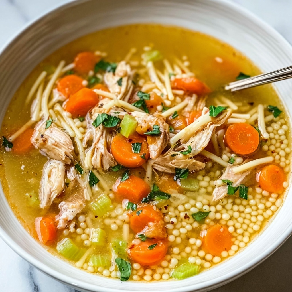 Leftover Turkey Soup with Couscous and Fresh Herbs Recipe - Recipe Image