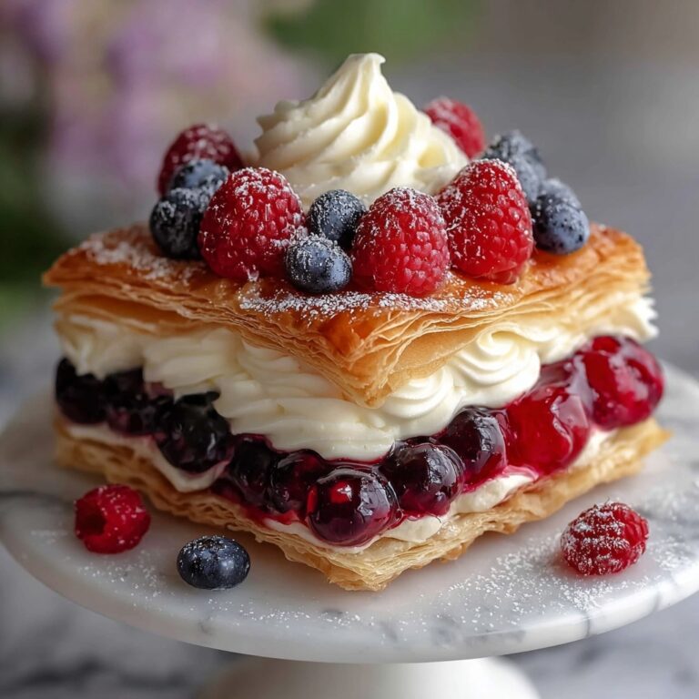 Berry Cream Pastry Cake Recipe