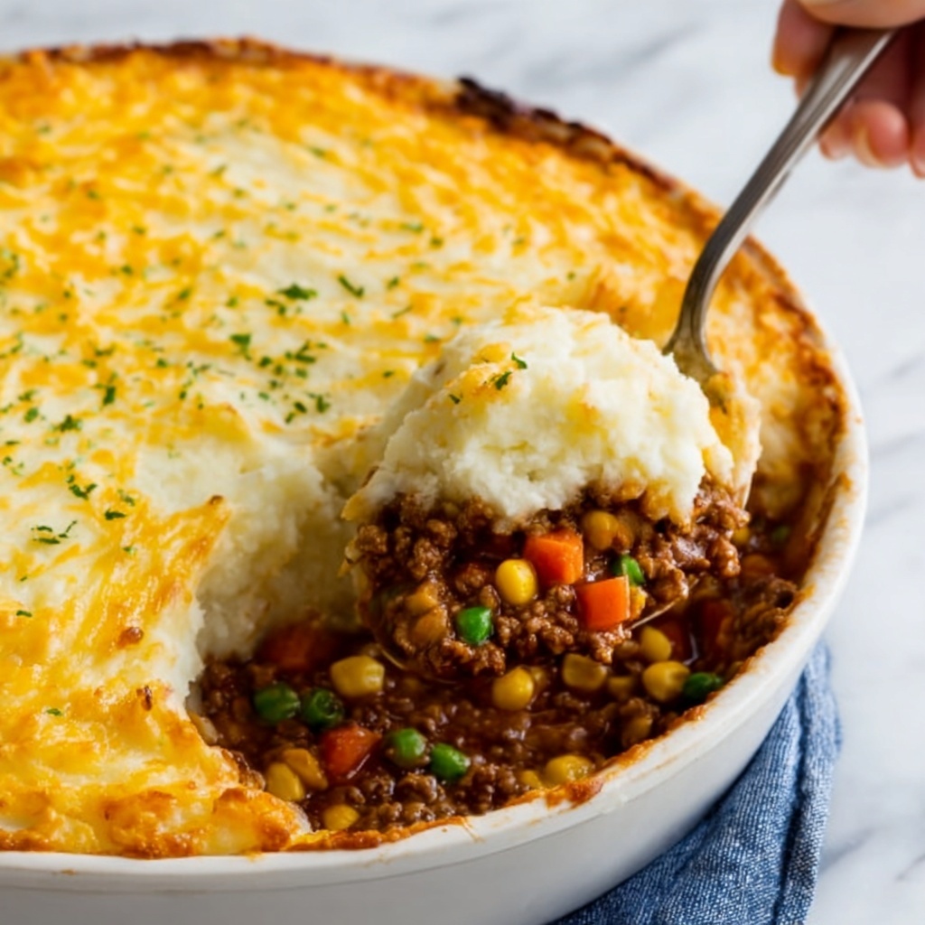 Classic Shepherd’s Pie with Mashed Potatoes and Beef Filling Recipe - Recipe Image
