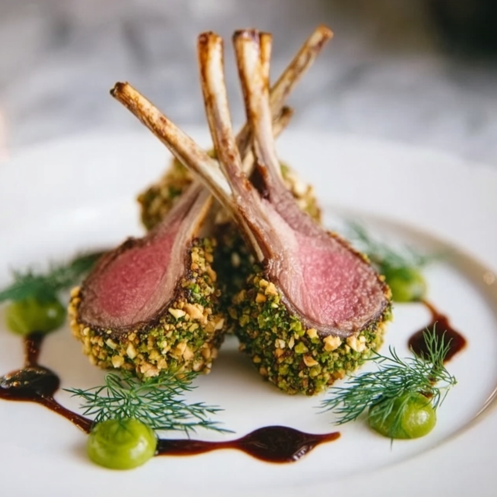 Pistachio-Encrusted Rack of Lamb Recipe - Recipe Image
