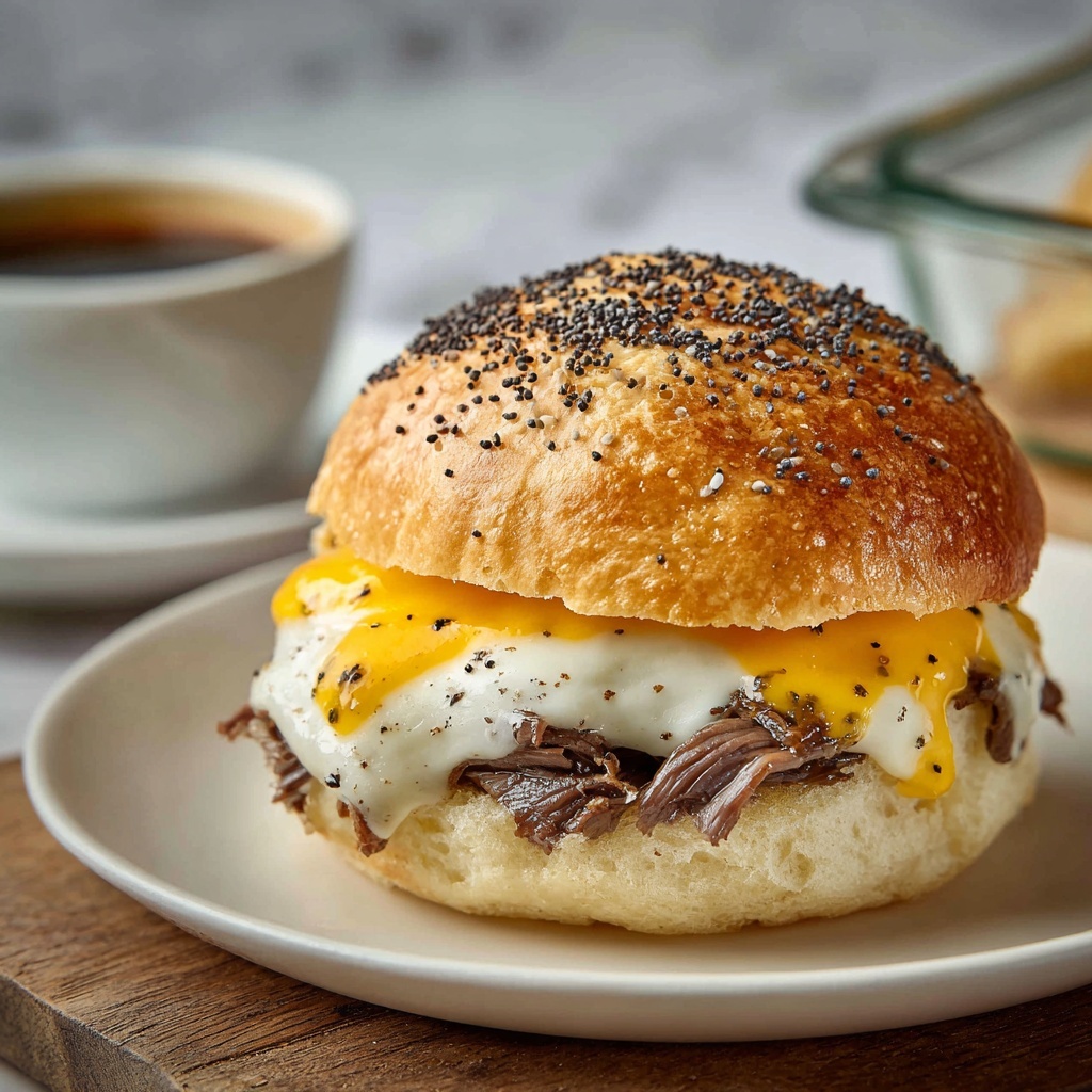 Roast Beef Sliders with Poppy Seed and Barbecue Sauce Recipe - Recipe Image