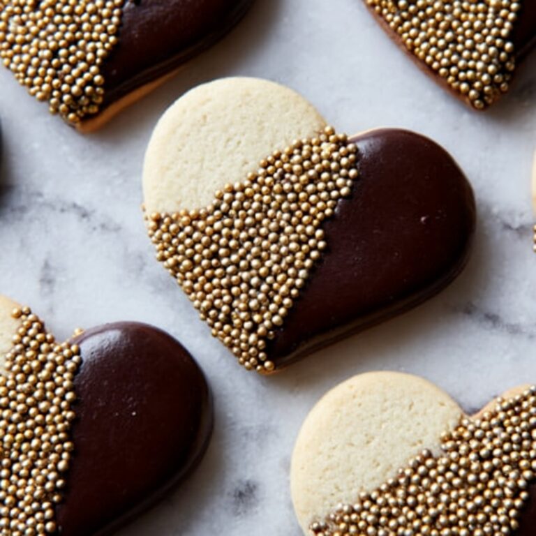 Festive Peppermint Creams with Dark Chocolate and Glitter Recipe