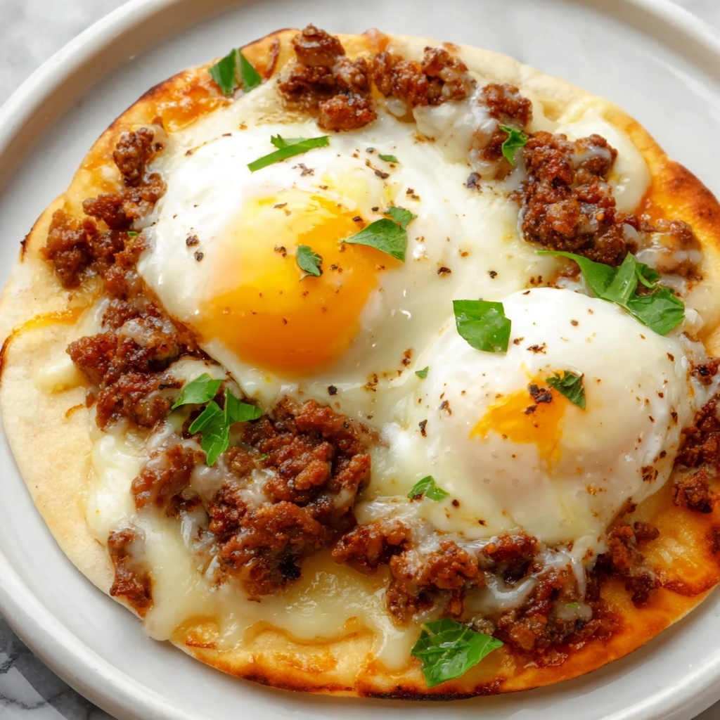 Sausage and Egg Breakfast Pizzas Recipe - Recipe Image