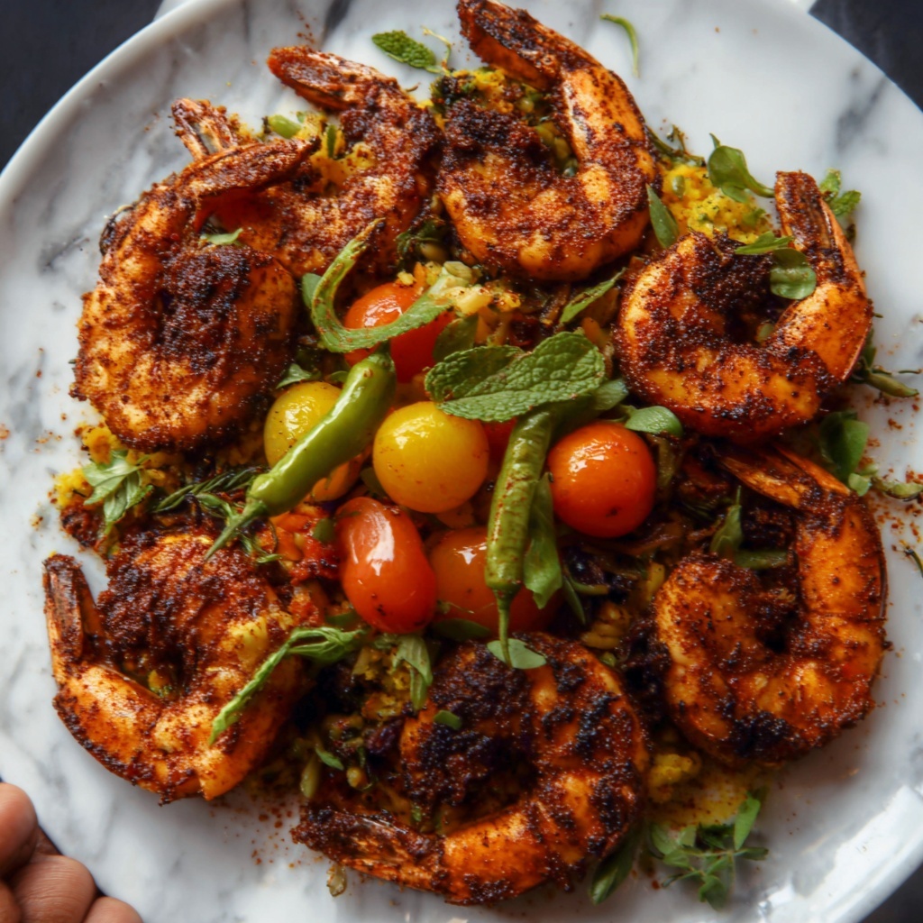 Jamaican Spicy 'Pepper' Shrimp Recipe - Recipe Image