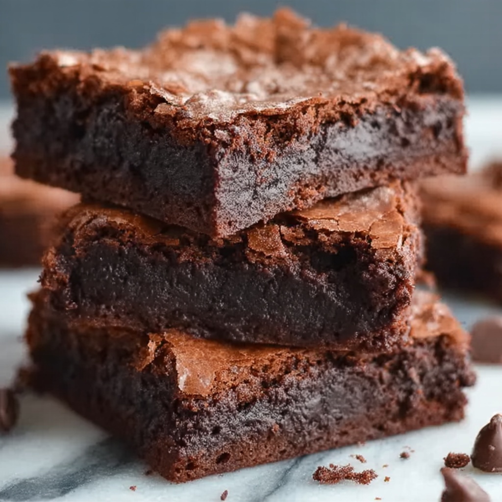 Greek Yogurt Fudge Brownies Recipe - Recipe Image