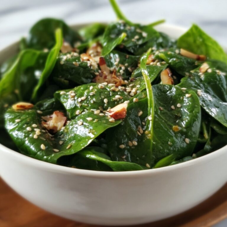 Japanese Spinach Salad with Sesame Dressing Recipe