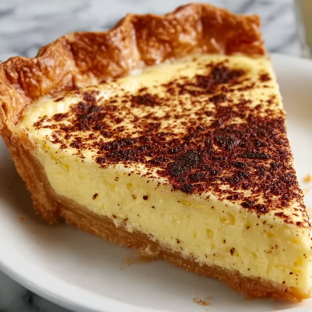 Old Fashioned Egg Custard Pie Recipe - Recipe Image