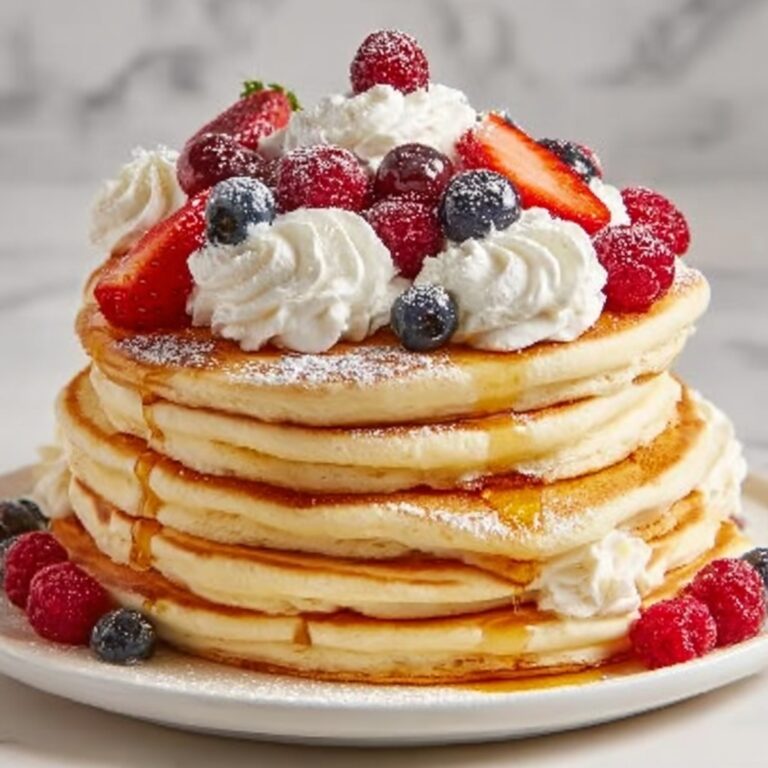 Fluffy Homemade Pancakes Recipe