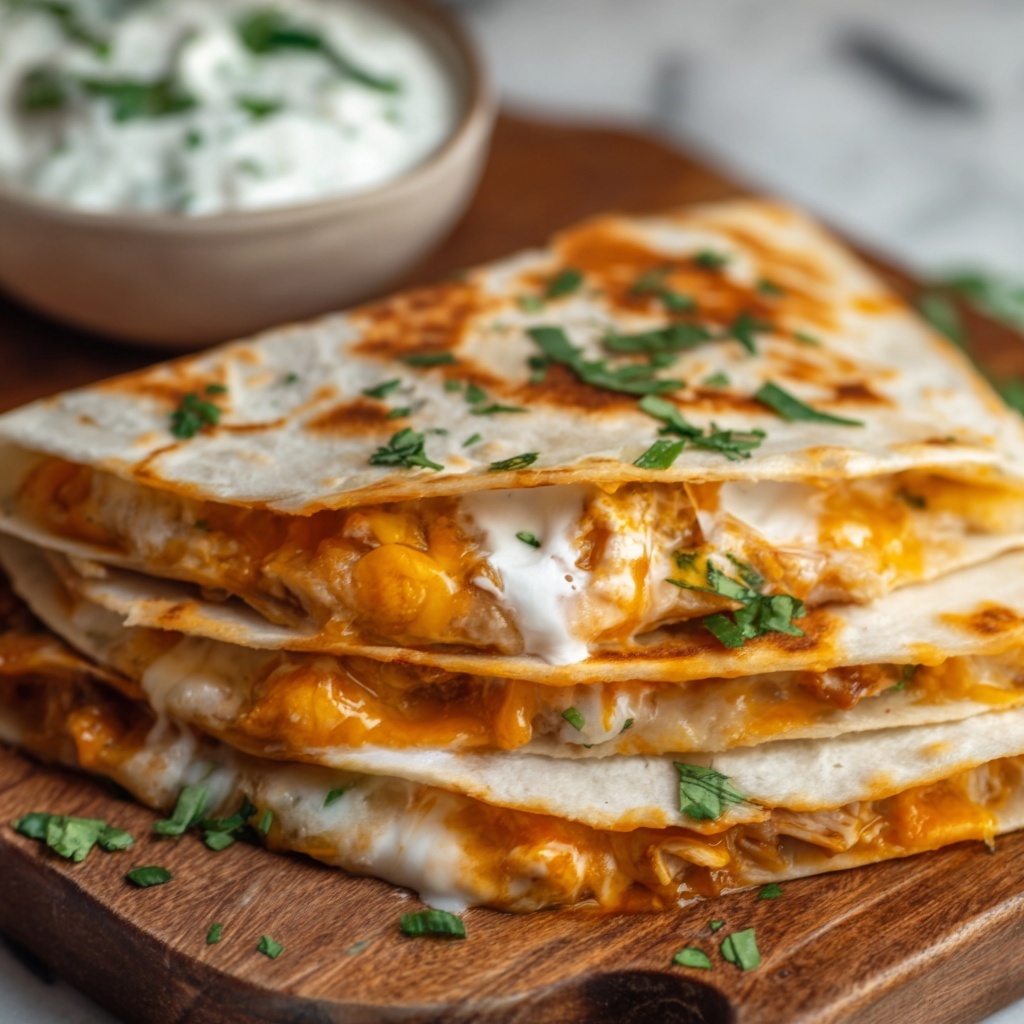 Buffalo Chicken Quesadillas Recipe - Recipe Image