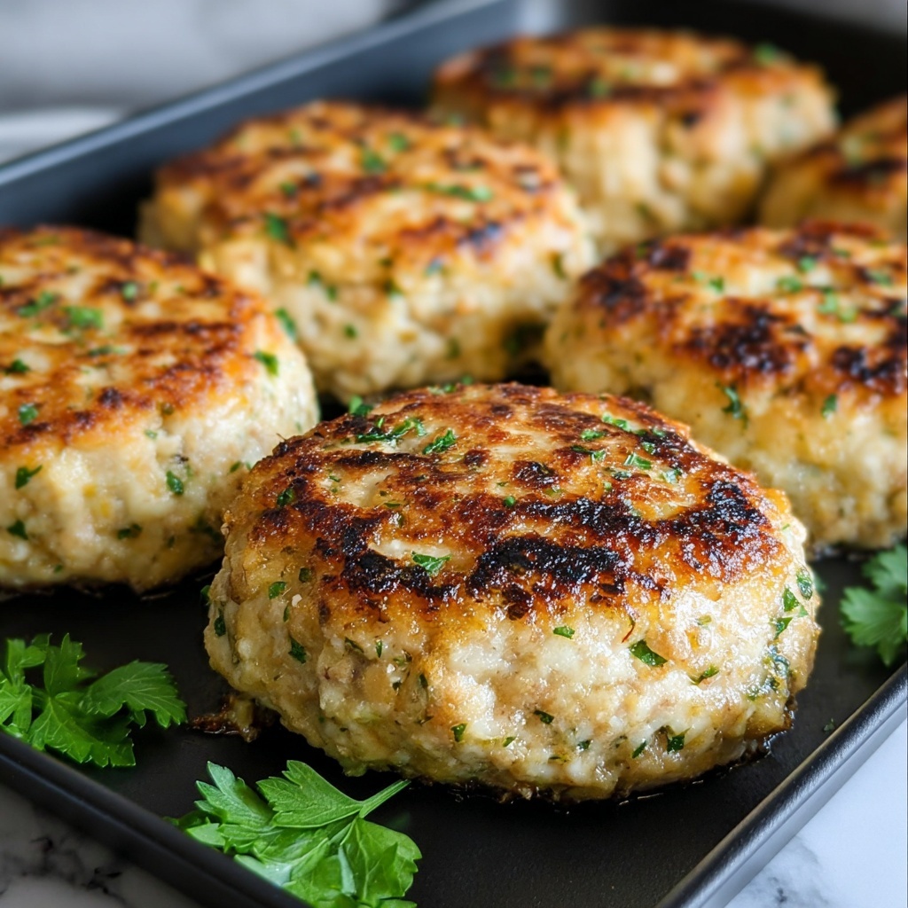 Garlic Parmesan Chicken Meatloaves Recipe - Recipe Image