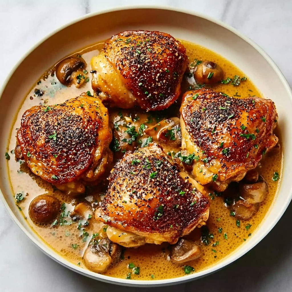Skillet Chicken Thighs Recipe - Recipe Image