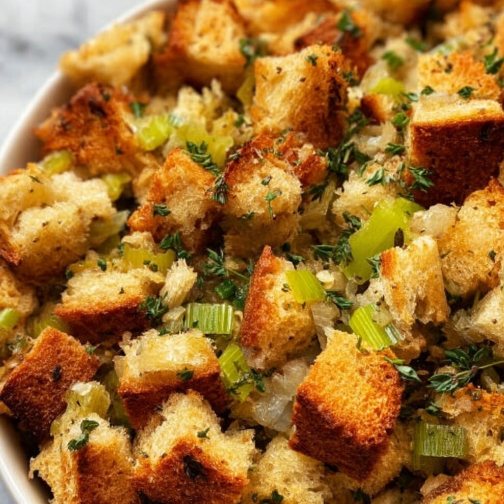 Classic Bread Stuffing Recipe - Recipe Image
