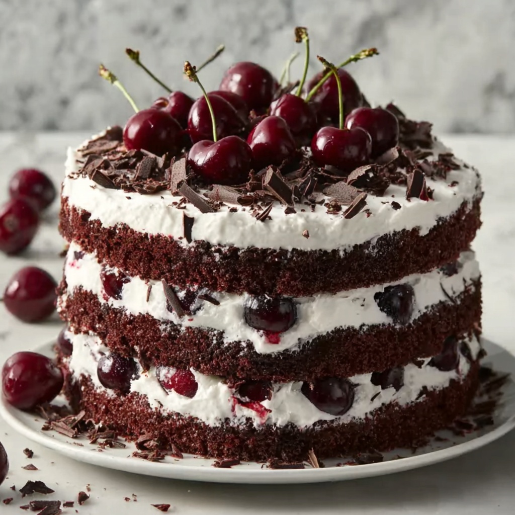 Chocolate & Cherry Delight Recipe - Recipe Image