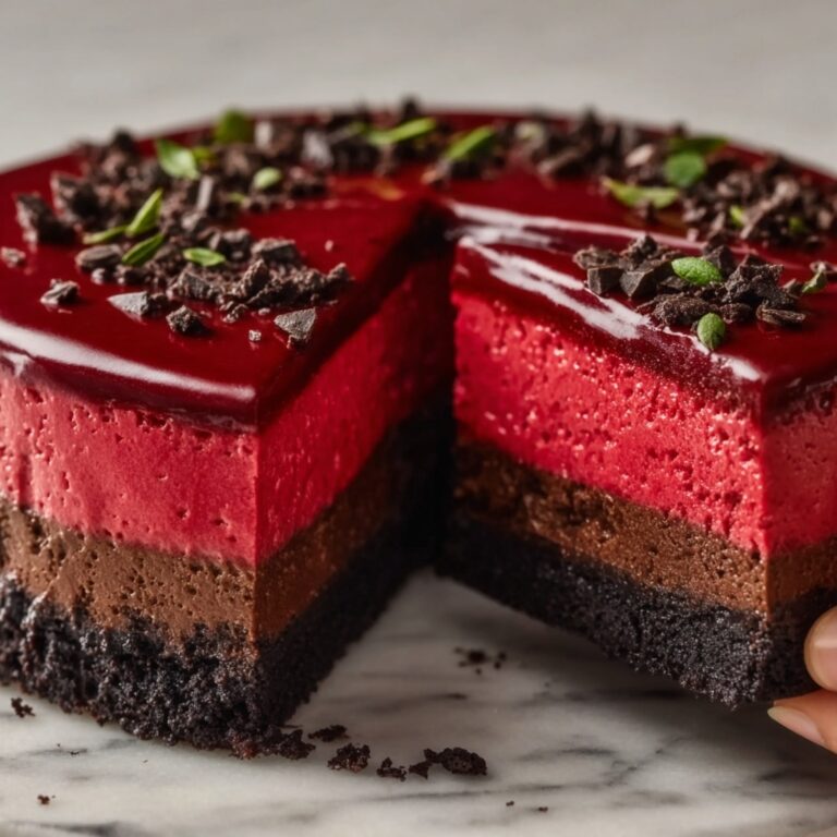 Red Velvet Cookie Dough Cheesecake Recipe