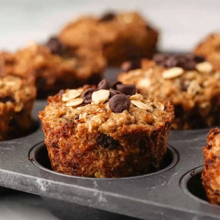 Baked Oatmeal Cups with Banana and Optional Chocolate Chips or Berries Recipe