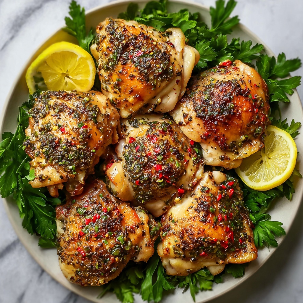 Za'atar Tahini Chicken Thighs Recipe - Recipe Image