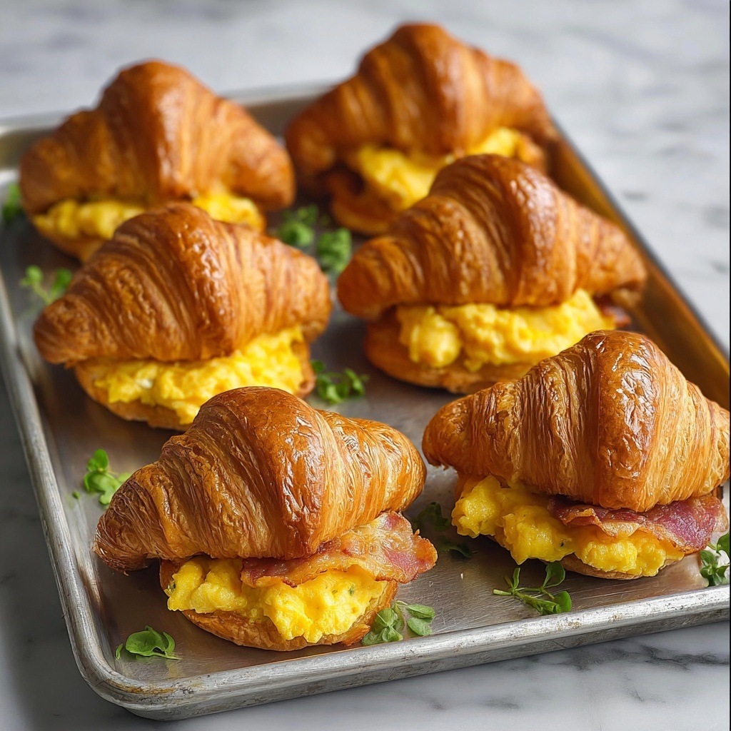 Freezer Croissant Breakfast Sandwiches for Busy Mornings Recipe - Recipe Image