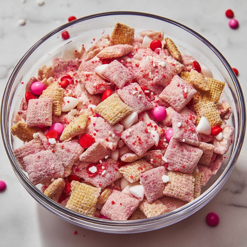 Strawberry White Chocolate Chex Mix Recipe - Recipe Image