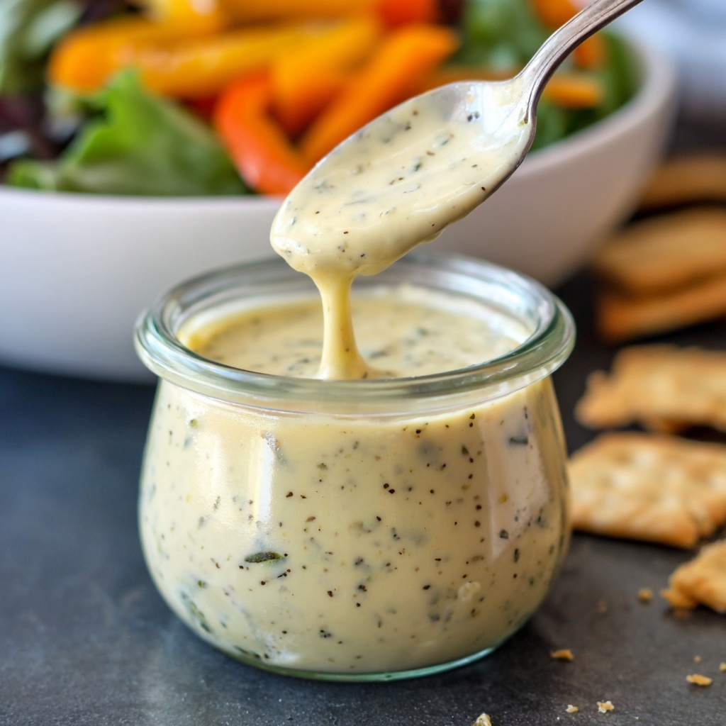 Classic Creamy Italian Salad Dressing Recipe - Recipe Image
