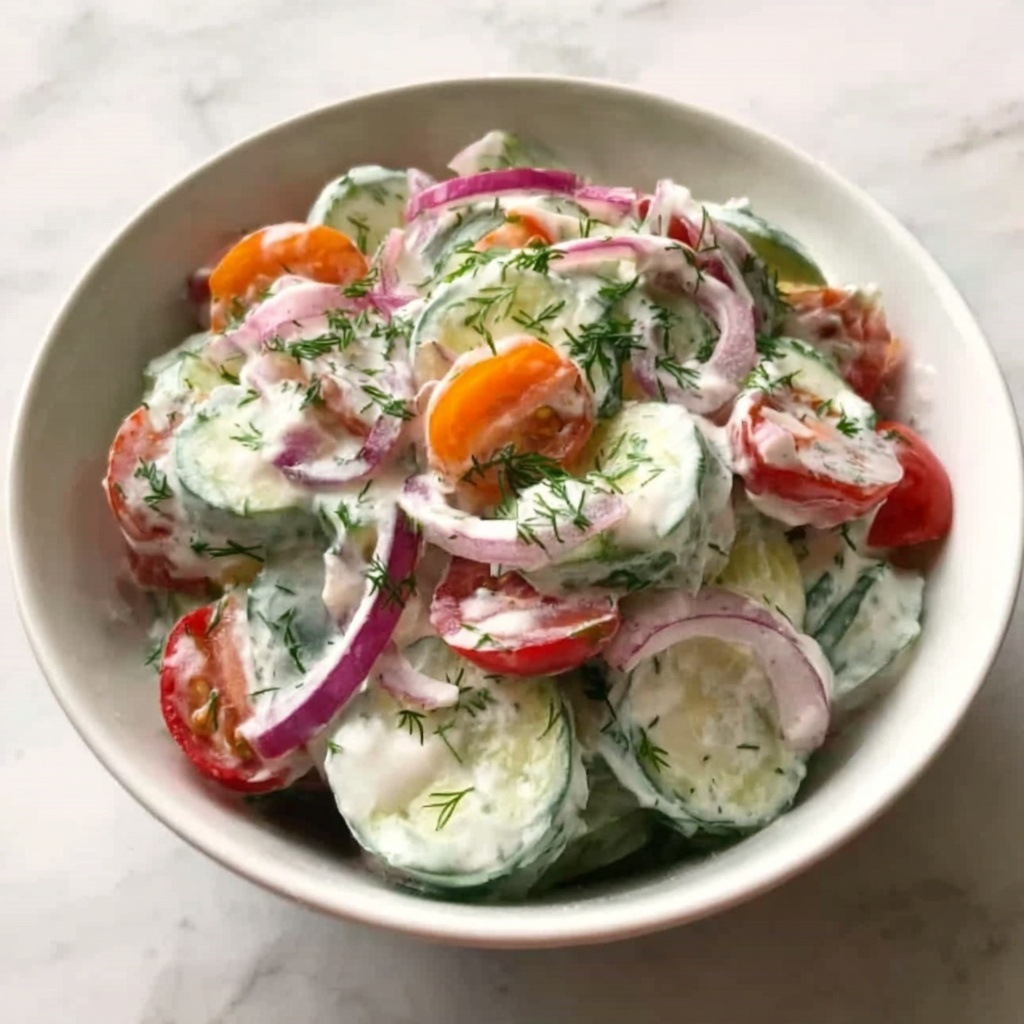 Cucumber Ranch Crack Salad: Creamy, Crunchy Delight Recipe - Recipe Image