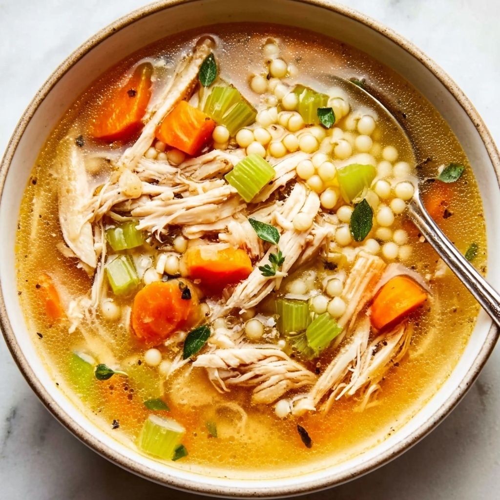 Leftover Turkey Soup with Couscous and Fresh Herbs Recipe - Recipe Image