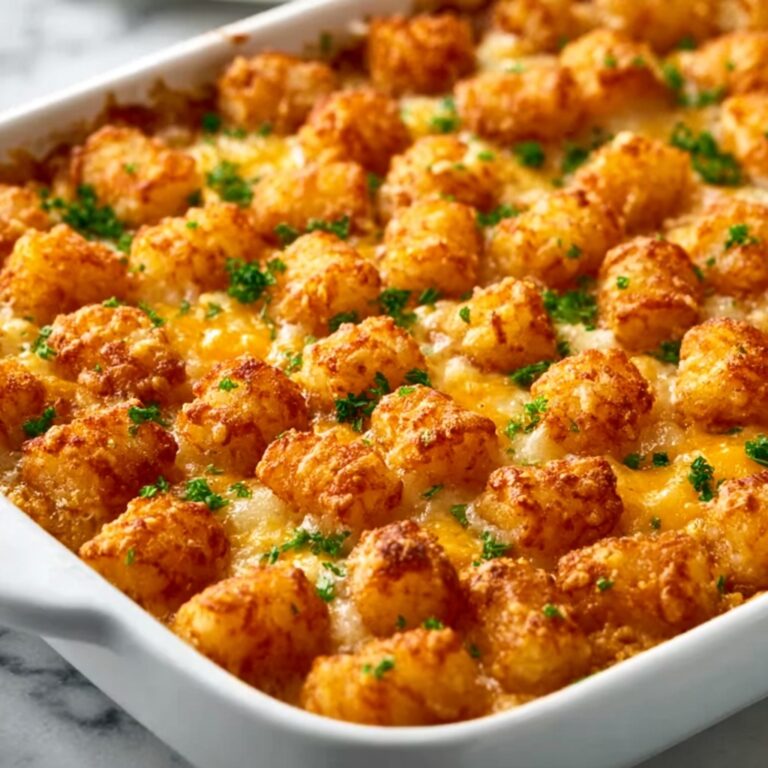 Cheddar Ranch Chicken Tater Tot Bake Recipe