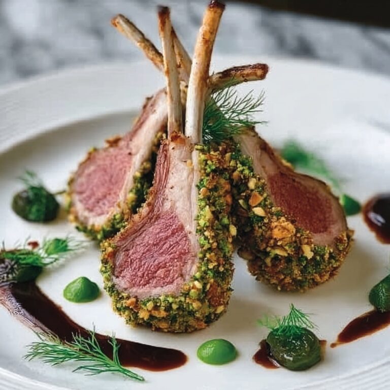 Pistachio-Encrusted Rack of Lamb Recipe
