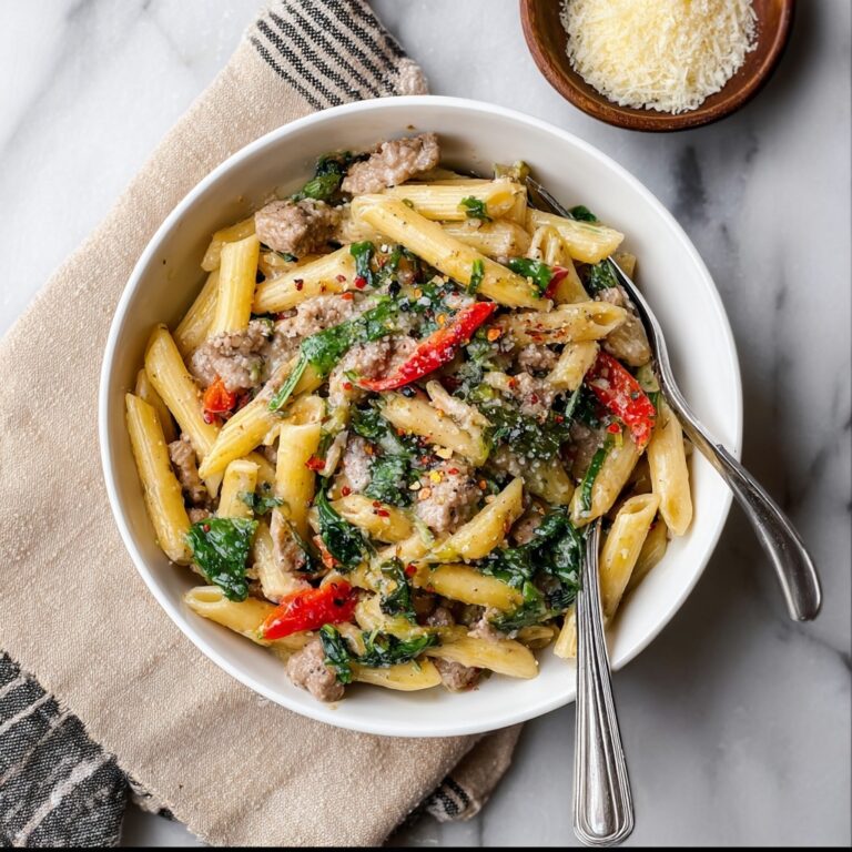 Escarole Pasta with Sausage and Peppers Recipe