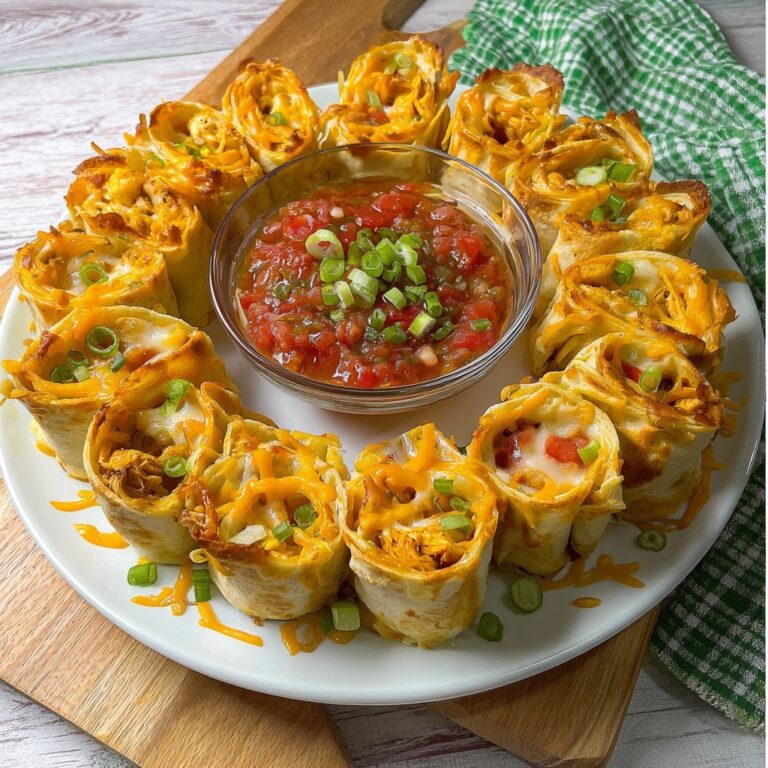 Blooming Chicken Quesadilla Ring Recipe