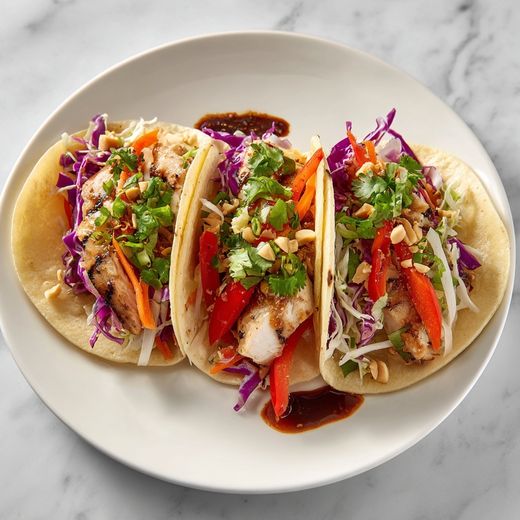 Chicken Pad Thai Tacos Recipe - Recipe Image