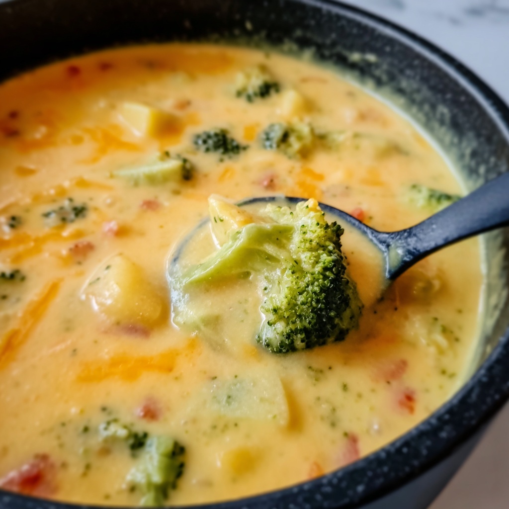Creamy Broccoli Cheddar Soup Recipe - Recipe Image