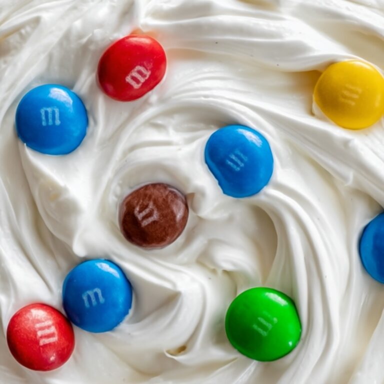 M&Ms Cool Whip and Pudding Frosting Recipe