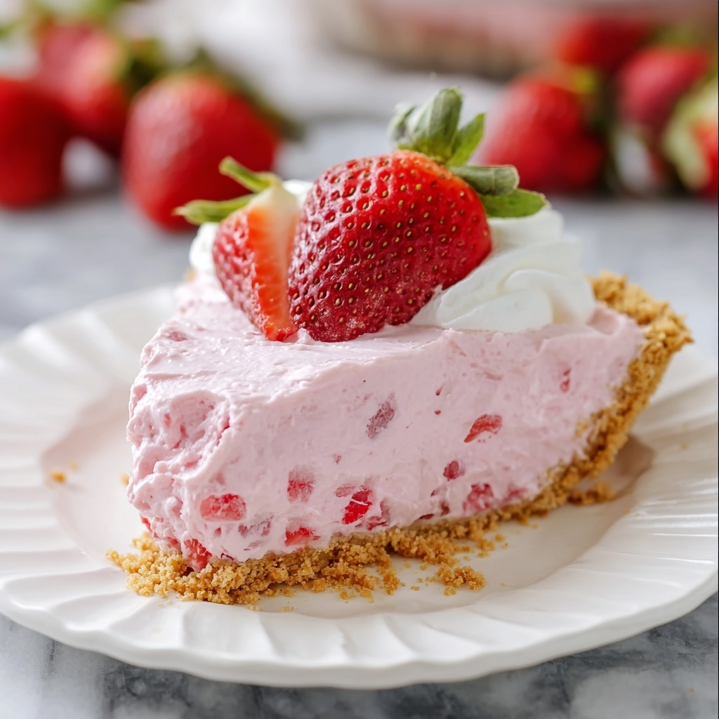 Frozen Strawberry Cream Pie Recipe - Recipe Image