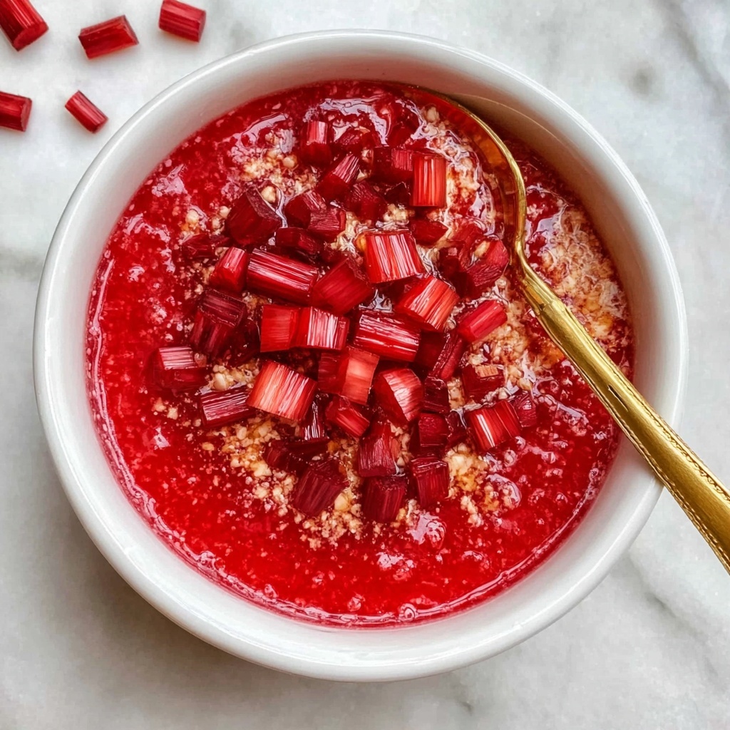 Simple Homemade Rhubarb Sauce Recipe - Recipe Image